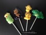 664 Snake Gorilla Alligator Giraffe Chocolate or Hard Candy Lollipop Mold